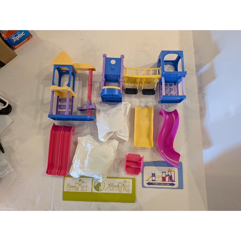 Bluey's Playdate Playground Set Slide, Swings, NEW Playset